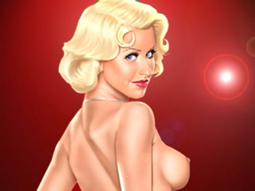 Christina Aguilera hot blonde